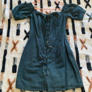 Storia Lace Up Mini‎ Dress